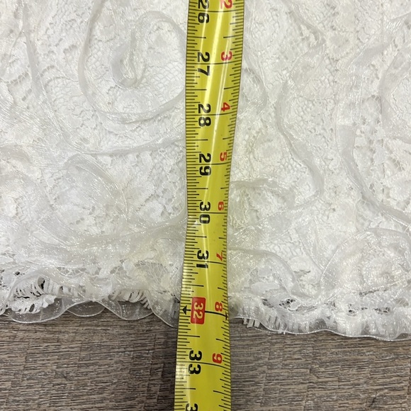 Betsy Johnson Vintage Lace Overlayed Cap Sleeve Mini Dress Size 10 - Picture 13 of 13